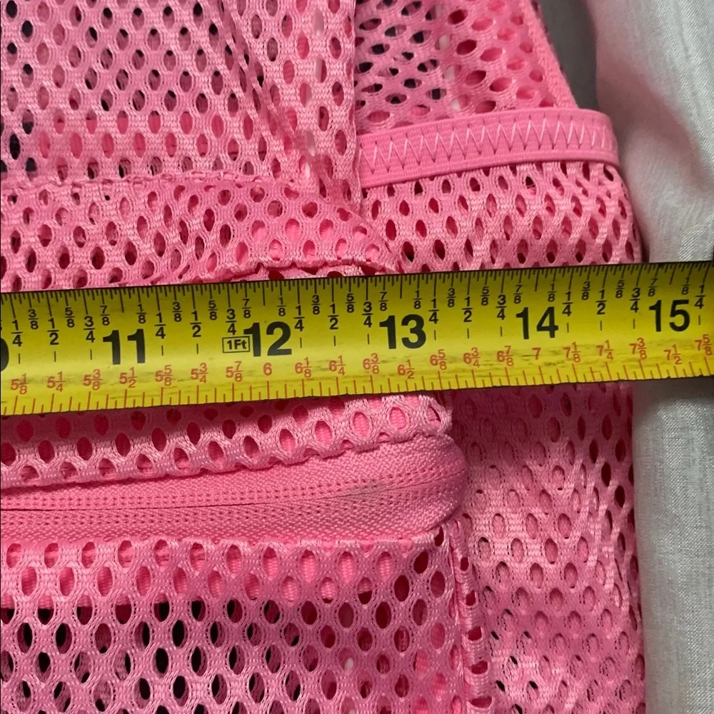 adidas Pink Mesh Backpack with Front Pocket